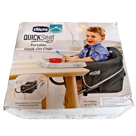 Chicco Other - CHICCO Quick Seat Portable Hoon-On Baby/Child Feeding Chair; Graphite; NWT